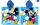 Disney Mickey Mouse Schnell trocknender Poncho - 55x110 cm