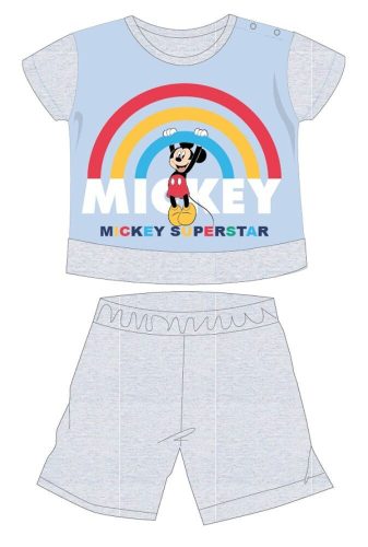 Disney Mickey Maus Sommerlicher Kurzarm-Baby-Pyjama - Jersey-Baumwoll-Pyjama