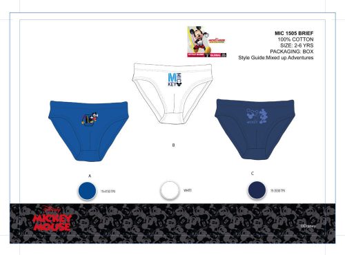 Disney Mickey Mouse Jungenunterwäsche - 3-teilige Baumwollunterwäsche