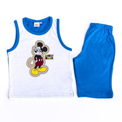 Mickey Mouse Jungen Baumwoll-Sommer-Set - T-Shirt-Shorts-Set - Mittelblau - 110