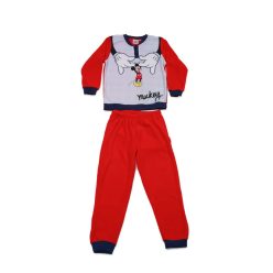 Winter Fleece-Kinderpyjama - Mickey Mouse - rot - 128