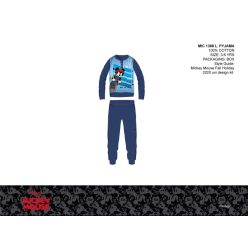   Disney Mickey Maus Winter Dünnes Kinderpyjama - Jersey Pyjama - Dunkelblau - 110