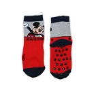 Rutschfeste Kindersocken - Micky Maus - Vollplüsch - Rot - 19-22