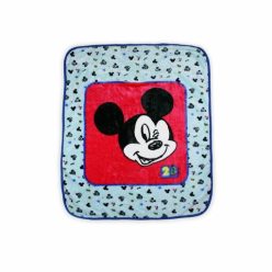 Mickey Mouse Babydecke für Jungen - 110 x 140 cm - hellblau