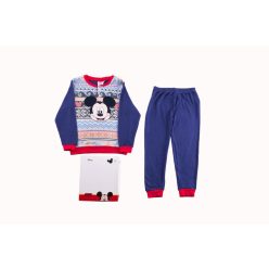 Dicke Baumwoll-Kinderpyjama - Mickey Maus - Dunkelblau - 98