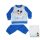 Winter Dick Baumwoll Baby Pyjama - Mickey Mouse - Mittelblau - 92