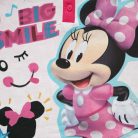 Langer dünner Baumwoll-Kinderpyjama - Minnie Maus - Jersey - rosa - 128