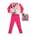 Langer dünner Baumwoll-Kinderpyjama - Minnie Maus - mit Schmetterlingen - Jersey - pink - 110