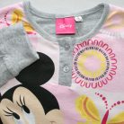 Langer dünner Baumwoll-Kinderpyjama - Minnie Maus mit Schmetterlingen - Jersey - grau - 98