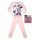 Langer dünner Baumwoll-Kinderpyjama - Minnie Maus - Jersey - hellrosa - 122