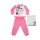 Langer dünner Baumwollbaby-Strampler - herzförmige Minnie Mouse - Jersey - rosa - 98