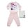 Langer dünner Baumwollbaby-Strampler - herzförmige Minnie Mouse - Jersey - hellrosa - 98