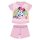 Sommer Kurzarm-Baumwollbaby-Pyjama - Disney Minnie Maus - Hellrosa - 80