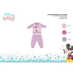   Winter Baumwoll Interlock Baby Pyjama - Disney Minnie Mouse - Helllila - 80