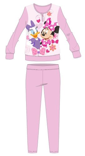 Disney Minnie Maus Winter Dicker Kinderpyjama - Baumwollflanell Pyjama - Hellrosa - 98