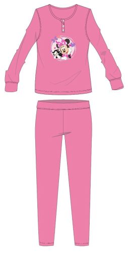 Disney Minnie Maus Baumwollflanellpyjama - dickes Winterkindpyjama - rosa - 116