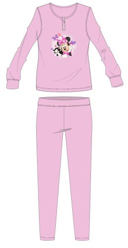 Disney Minnie Maus Baumwollflanellpyjama - dickes Winterkindpyjama - hellrosa - 104