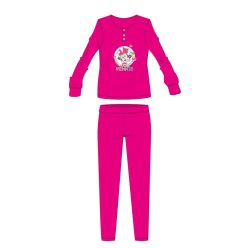   Disney Minnie Maus Winter-Baumwoll-Kinderpyjama - Interlock-Pyjama - Pink - 116