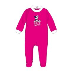   Disney Minnie Mouse Baby Velour Romper - Pink - Für Babys von 1-3 Monaten