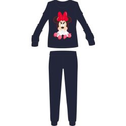   Disney Minnie egér női vékony pamut pizsama - jersey pizsama - sötétkék