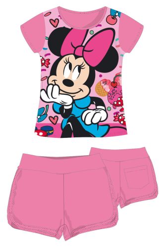 Disney Minnie Maus Baumwoll-Sommer-Set - T-Shirt-Shorts-Set - Rosa - 104