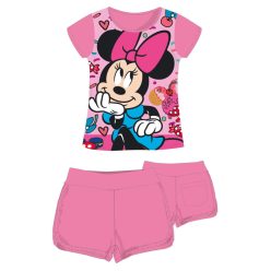   Disney Minnie Maus Baumwoll-Sommerensemble - T-Shirt-Shorts-Set - Rosa - 116