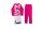 Langarm dünner Kinderpyjama - Minnie Maus - 110 - pink