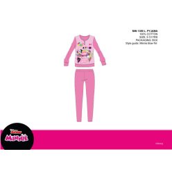   Disney Minnie Maus Winter Dünner Baumwoll Kinderpyjama - Jersey Pyjama - Rosa - 116