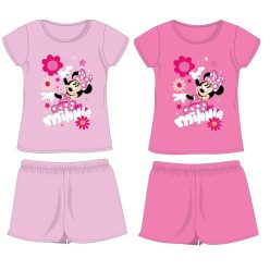   Disney Minnie Maus Baumwoll-Sommerensemble - T-Shirt-Shorts-Set - Hellrosa - 104