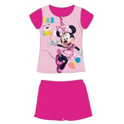   Disney Minnie Mouse Sommer Kurzarm-Kinderpyjama - Baumwoll-Jersey-Pyjama - pink - 104