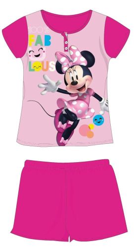 Disney Minnie Mouse Sommer Kurzarm-Kinderpyjama - Baumwoll-Jersey-Pyjama - pink - 104