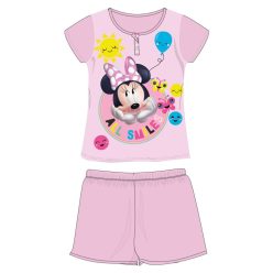   Disney Minnie Maus Sommer-Kurzarm-Kinderpyjama - Baumwoll-Jersey-Pyjama - Hellrosa - 104