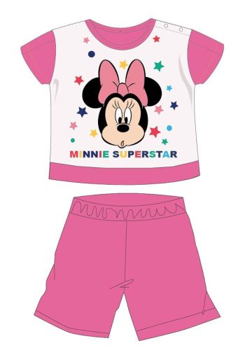 Disney Minnie Maus Sommer Kurzarm Baby Pyjama - Baumwoll-Jersey Pyjama - Rosa - 98