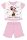 Disney Minnie Maus Sommer Kurzarm Baby Pyjama - Baumwoll-Jersey Pyjama - Minnie Superstar Aufdruck - Hellrosa - 92