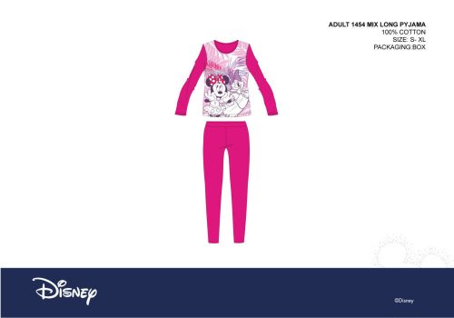 Disney Minnie Maus Damen Jersey-Pyjama - Baumwoll-Pyjama - Pink - XS