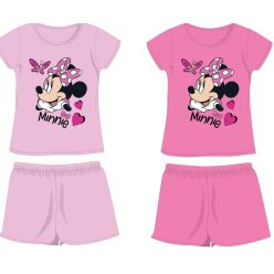   Disney Minnie Maus Baumwoll-Sommerensemble - T-Shirt-Shorts-Set - Hellrosa - 104