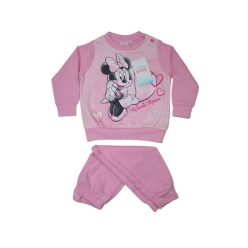 Winter Flanell Baby Pyjama - Minnie Mouse - Hellrosa - 92
