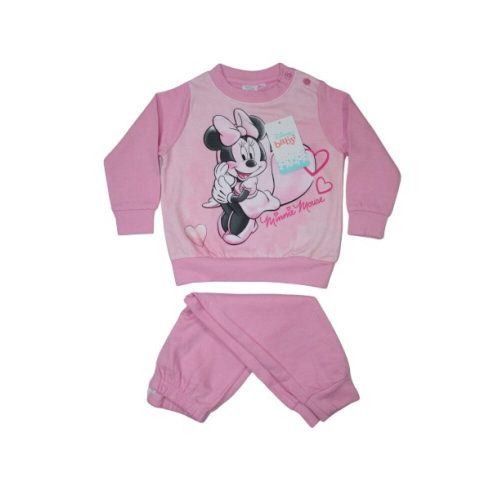 Winter Flanell Baby Pyjama - Minnie Mouse - Hellrosa - 92