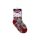 Rutschfeste Kinderknöchelsocken - Minnie Maus - Vollplüsch - Minnie Kopf - grau - 19-22