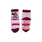 Rutschfeste Kinderknöchelsocken - Minnie Maus - Vollplüsch - hellrosa - 19-22