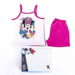   Minnie Maus Mädchen Baumwoll-Pyjama - ärmelloses Pyjama - Sommer-Set - Pink - 128