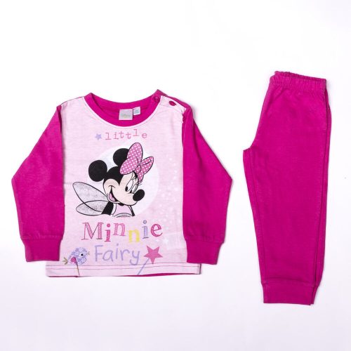 Langarm-Dünner Baby-Pyjama - Minnie Maus - pink - 92