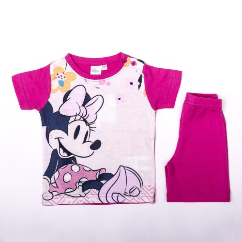 Minnie Mouse Mädchen Baumwoll-Sommer-Set - T-Shirt-Shorts-Set - Pink - 92
