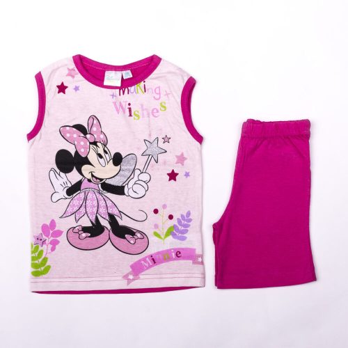 Minnie Mouse Mädchen Baumwoll-Sommer-Set - Tanktop-Shorts-Set - Hellrosa - 80