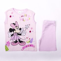   Sommerliches Baumwoll-T-Shirt-Shorts-Set für Babys - Weiß-Pink - 80