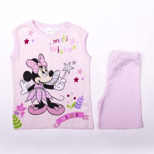 Sommerliches Baumwoll-T-Shirt-Shorts-Set für Babys - Weiß-Pink - 80