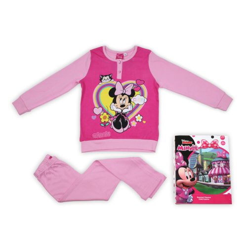 Winter Baumwoll-Kinderpyjama - Minnie Maus - hellrosa - 110