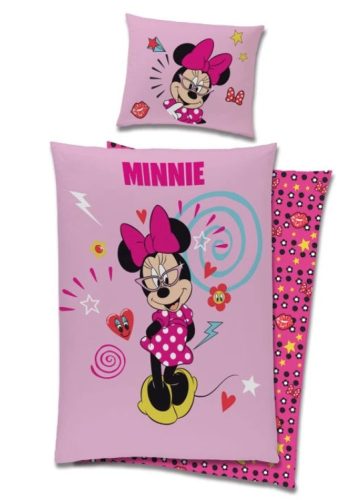 MINNIE MAUS Bettwäsche 100% Baumwolle 140x200 + 70x90