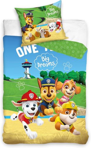 Paw Patrol Dare to Dream Big Bettwäsche-Set 100% Baumwolle 140x200 + 65x65