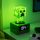 Minecraft Creeper Icon Wecker mit Beleuchtung